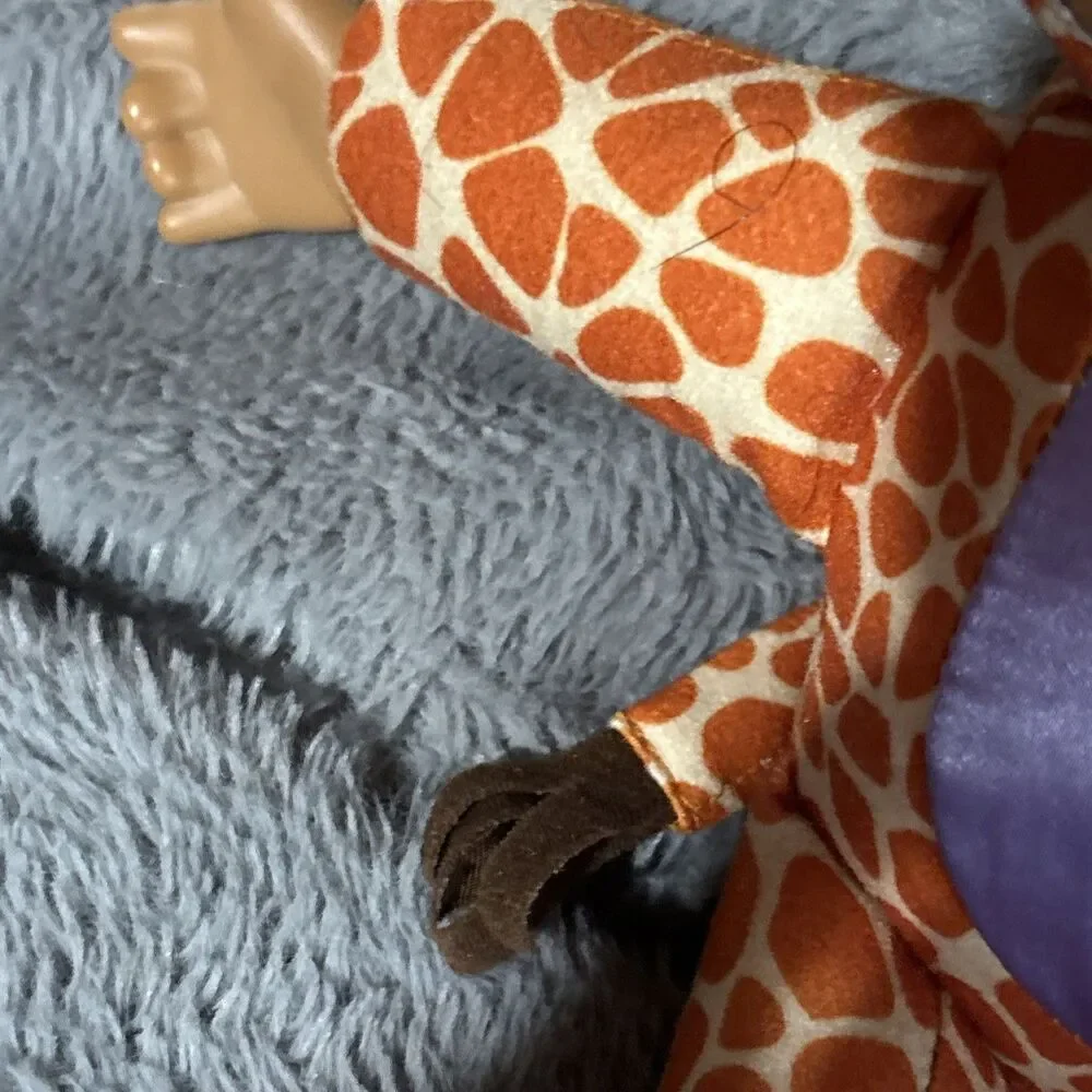 Cabbage Patch Kids Cuties Giraffe Plush Doll 9 Inch Orange Purple CPK Toy